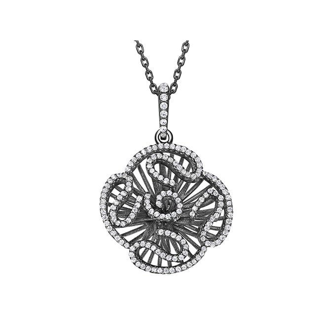 Black Cascade necklace by Fei Liu