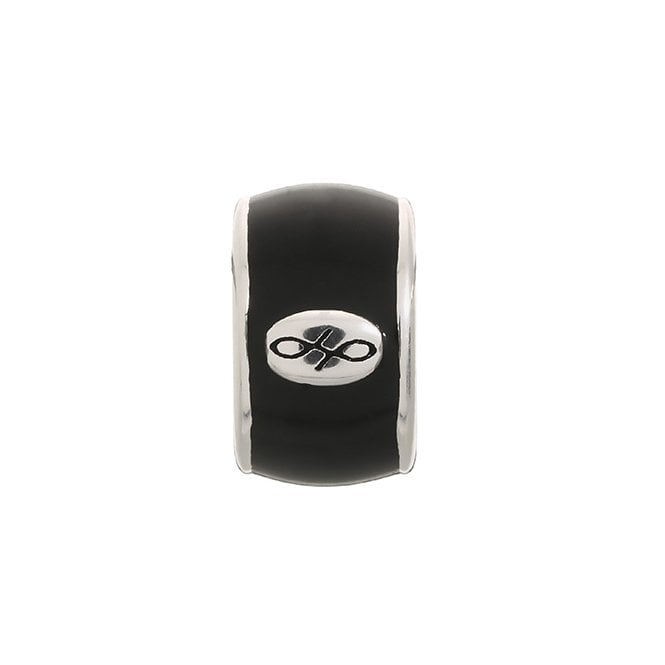 Black endless enamel charm by Endless
