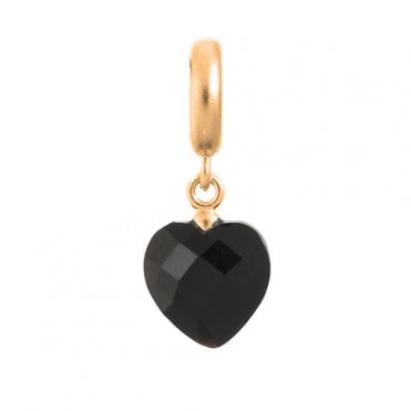 Black heart charm by Endless