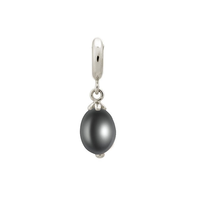 Black pearl drop charm by Endless