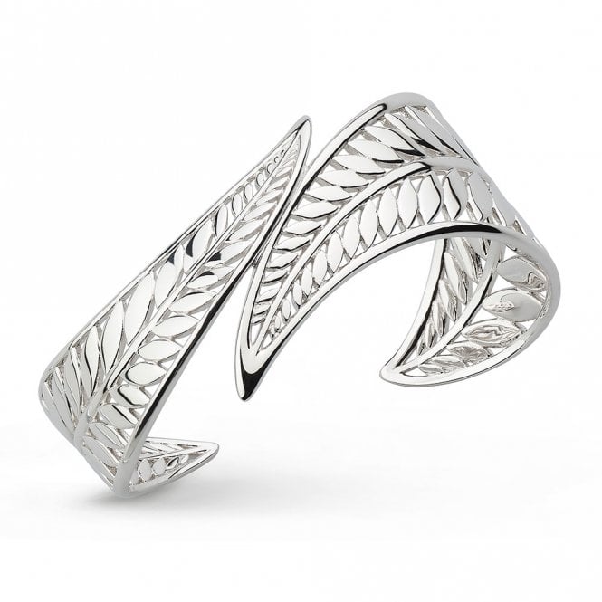 Blossom Eden Mature Wrapped Leaf Cuff Bangle by Kit Heath