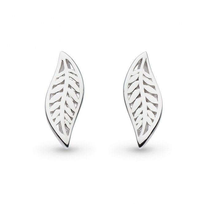 Blossom eden small leaf stud earrings by Kit Heath