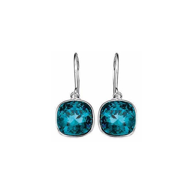 Blue crystal earrings