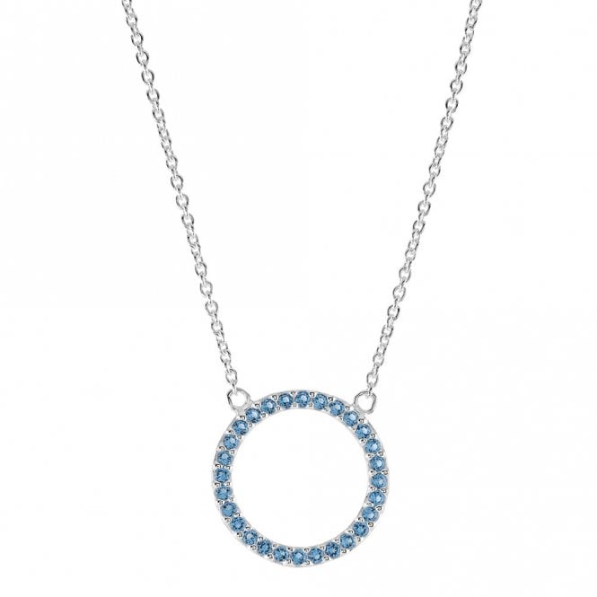 Blue cubic zirconia necklace by Kit Heath