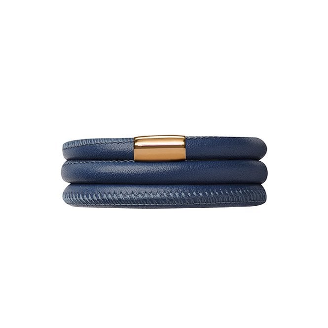 Blue leather bracelet by Endless