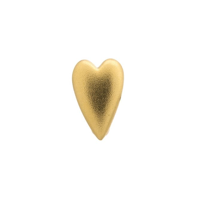 Brushed heart charm by Endless