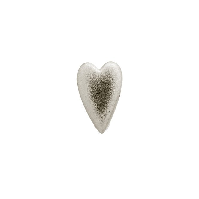 Brushed heart charm by Endless
