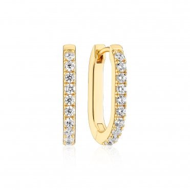 Capizzi Piccolo earrings with white zirconia by Sif Jakobs