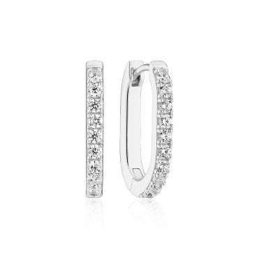 Capizzi Piccolo earrings with white zirconia by Sif Jakobs
