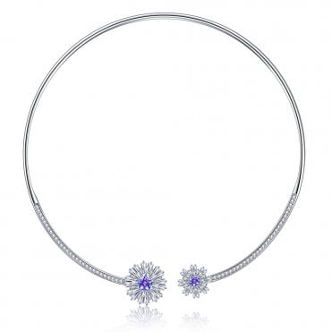Carpe Diem Flower Burst choker by Fei Liu