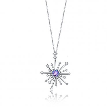 Carpe Diem Sparkler pendant and chain by Fei Liu