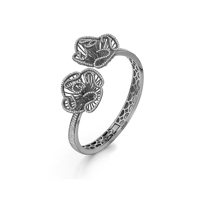 Cascade bangle by Fei Liu