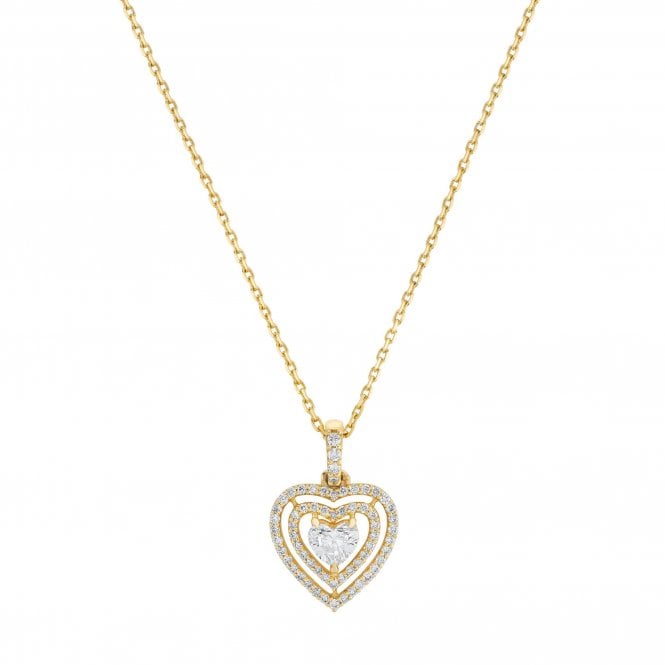 Celestia Heart Halo pendant and chain by Fei Liu