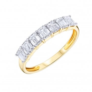 Celestia Mirage Half-Eternity ring by Fei Liu