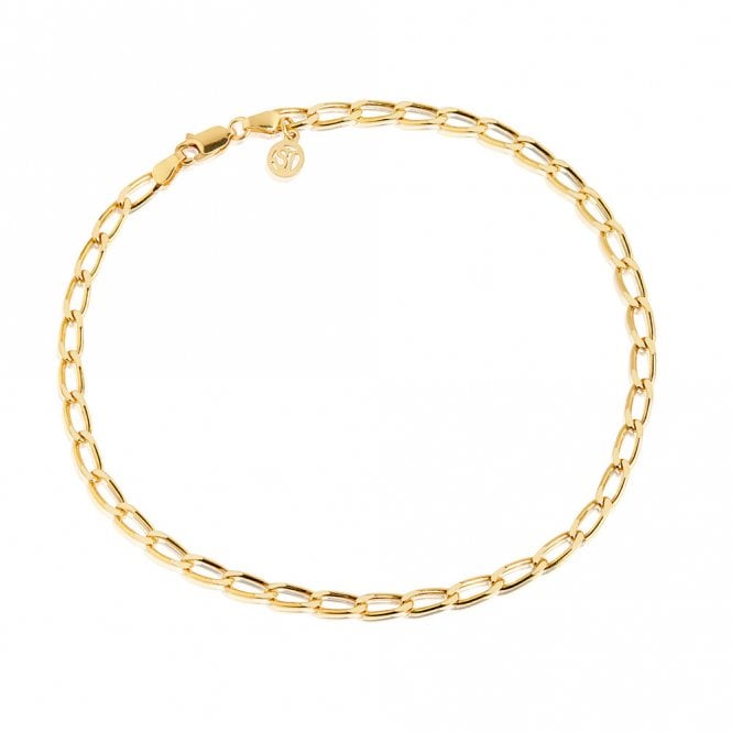 Chevel Silver Gold Plated Ankle Chain by Sif Jakobs