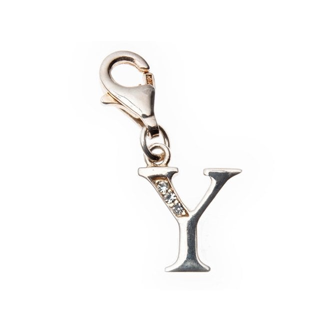 Childrens cubic zirconia initial 'Y'