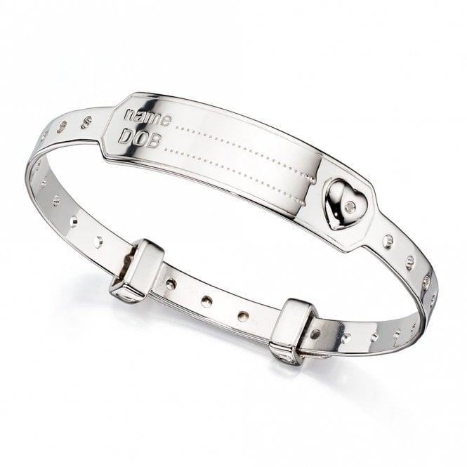 Childrens silver medical bangle