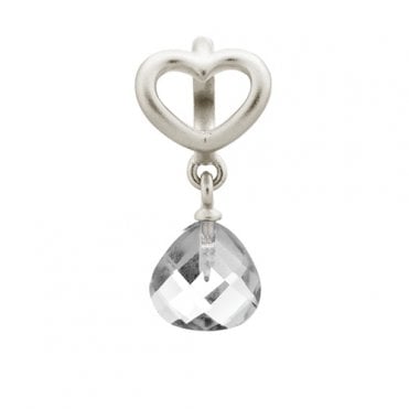 Clear heart grip drop charm by Endless