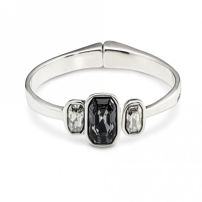 Cobra Grey Crystal Bangle by Uno de 50
