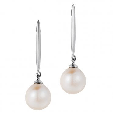 Coco epee pearl drop earrings by Claudia Bradby