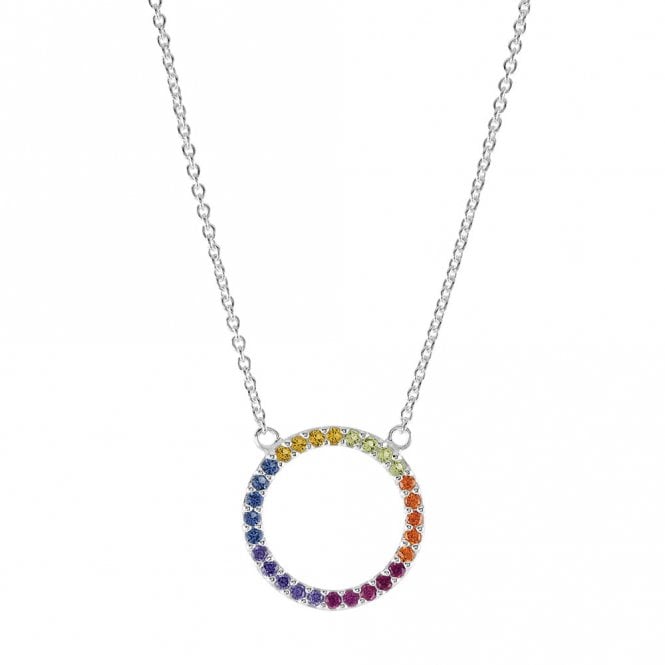 Coloured cubic zirconia necklace by Kit Heath