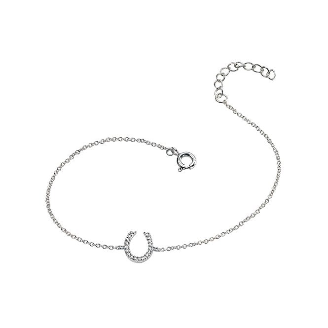 Cubic zirconia horse shoe bracelet