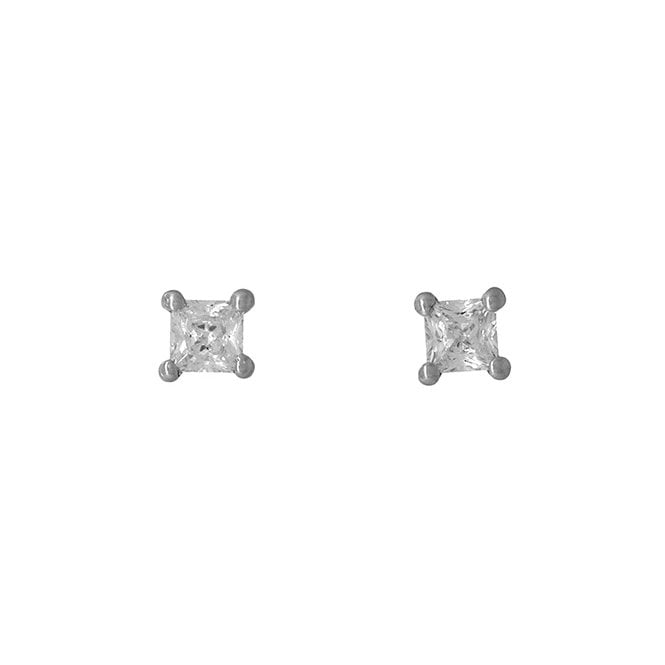 Cubic zirconia stud earrings by Jools