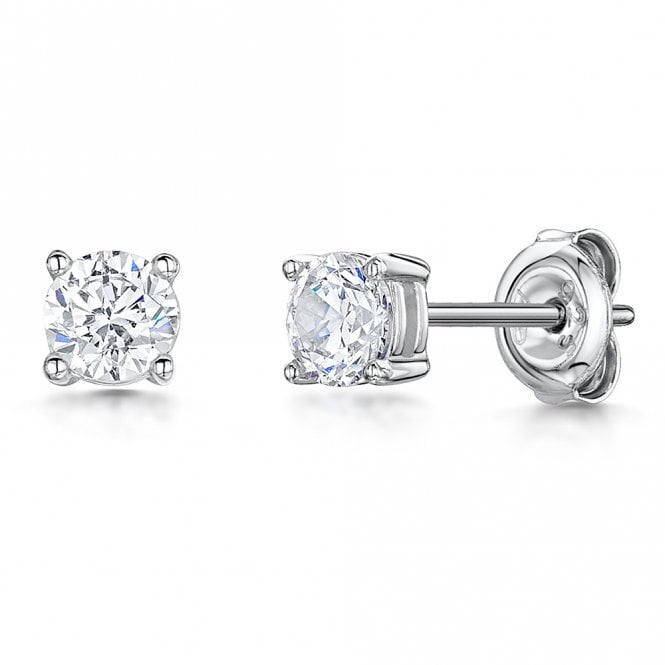 Cubic zirconia stud earrings by Jools