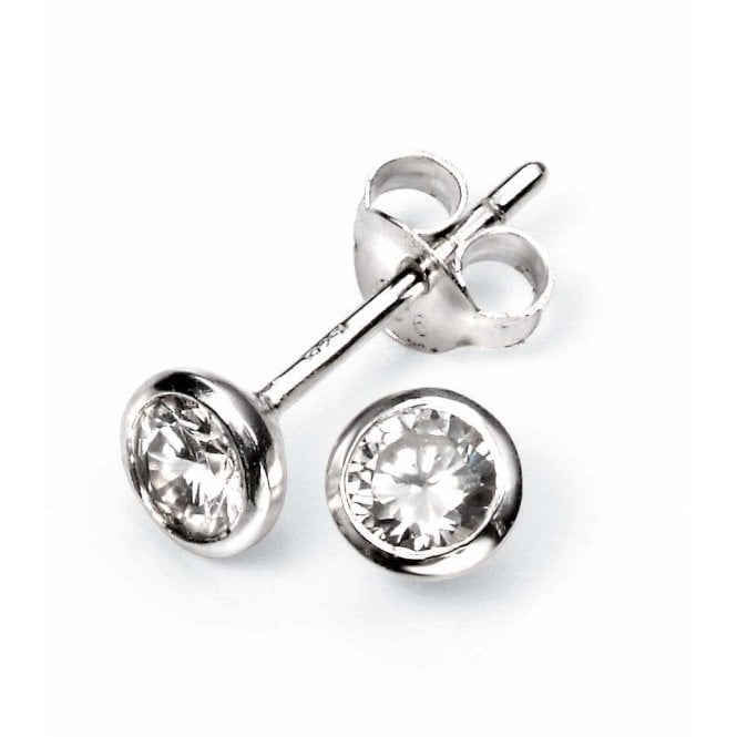 Cubic zirconia stud earrings