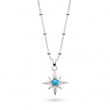 Céleste December Aurora Birthstone Synthetic Turquoise Necklace by Kit Heath