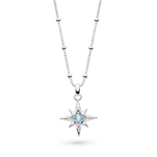 Céleste March Aurora Birthstone Blue Topaz Necklace by Kit Heath