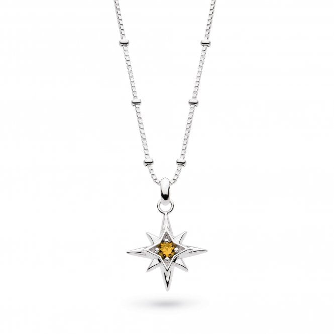 Céleste November Aurora Birthstone Citrine Necklace by Kit Heath