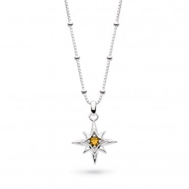 Céleste November Aurora Birthstone Citrine Necklace by Kit Heath