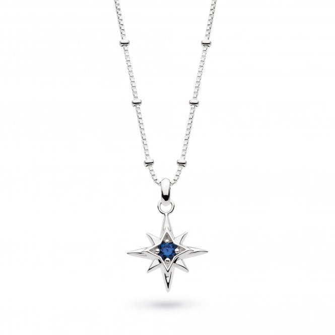 Céleste September Aurora Birthstone Synthetic Sapphire Necklace by Kit Heath