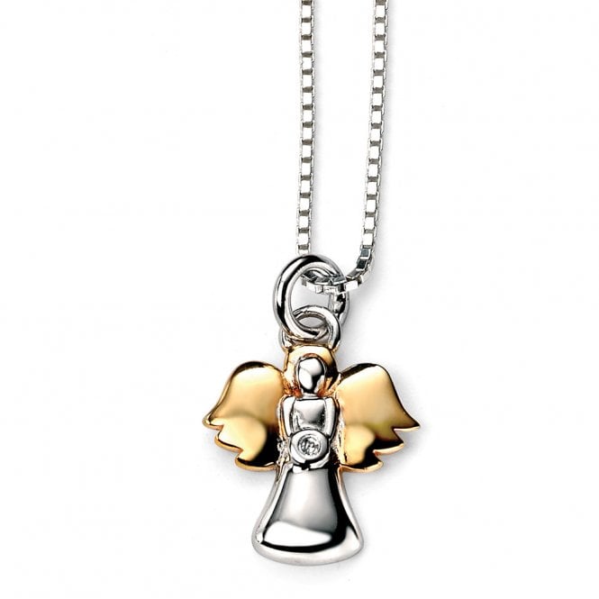 Diamond angel pendant by D for Diamond
