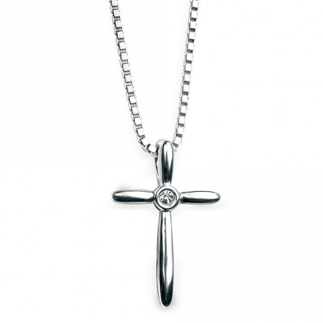 Diamond cross pendant by D for Diamond