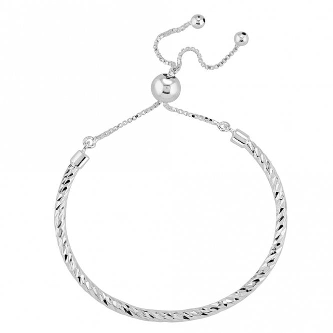 Diamond cut toggle bangle by Kit Heath