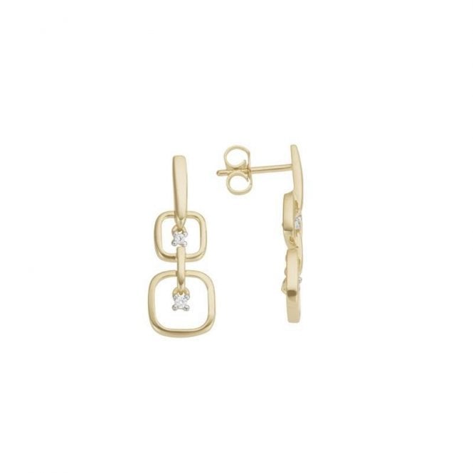 Diamond drop earrings