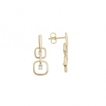 Diamond drop earrings