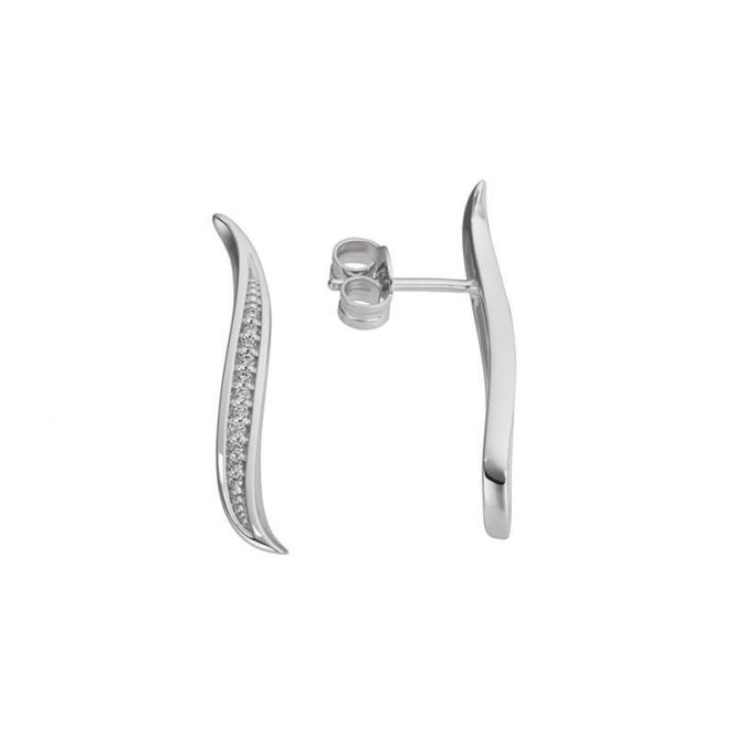 Diamond drop earrings