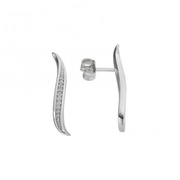 Diamond drop earrings