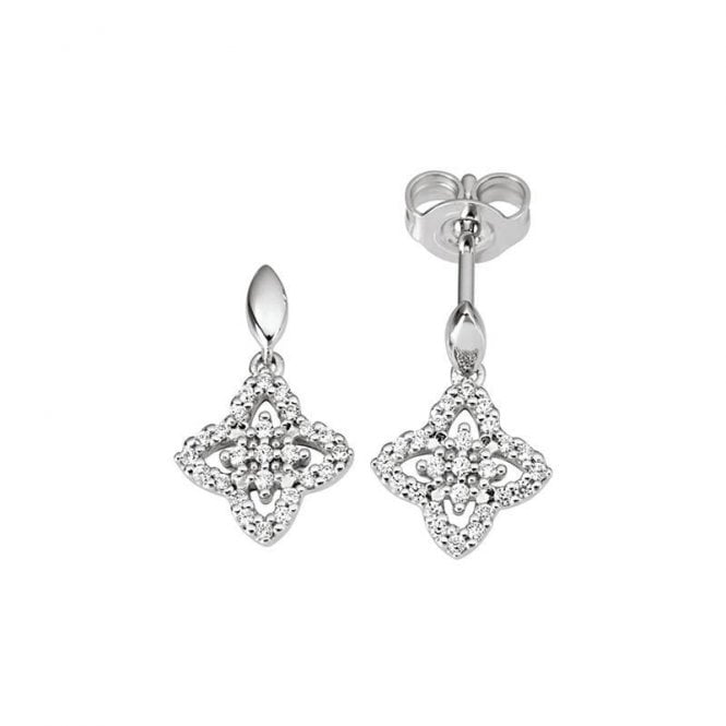 Diamond drop earrings