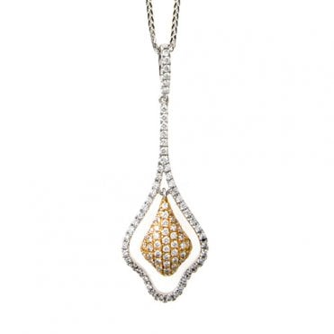 Diamond drop necklace