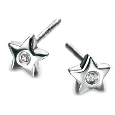 Diamond star earrings by D for Diamond