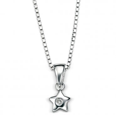 Diamond star pendant