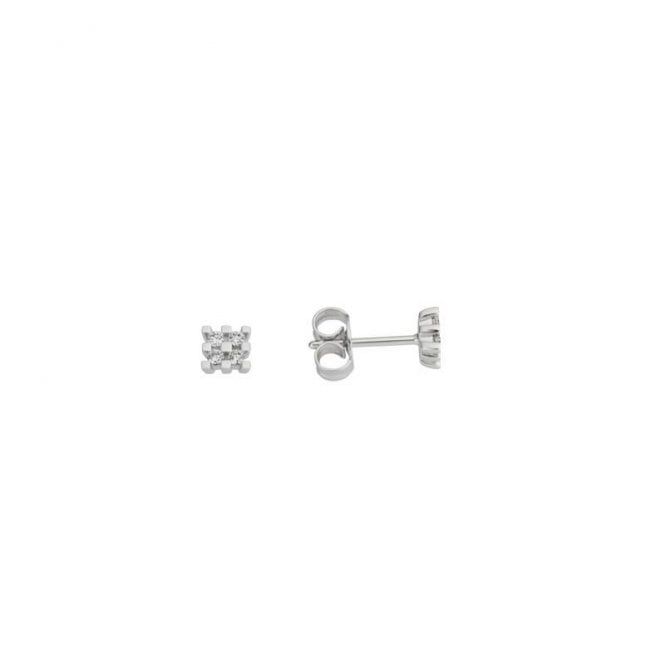Diamond stud earrings