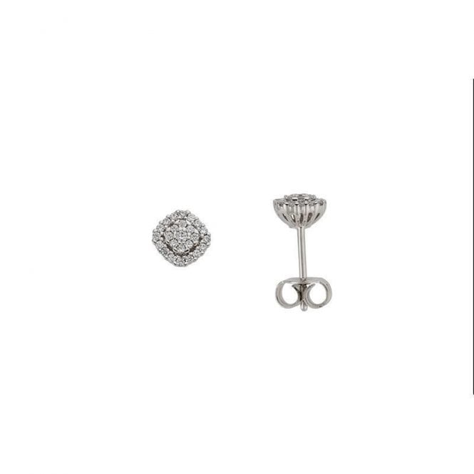 Diamond stud earrings