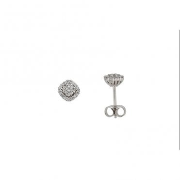 Diamond stud earrings