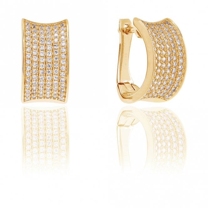 Dinami silver gold plated earrings by Sif Jakobs