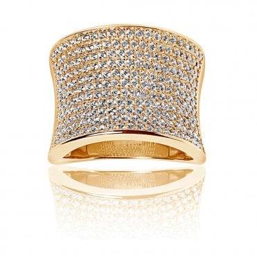 Dinami silver gold plated ring by Sif Jakobs